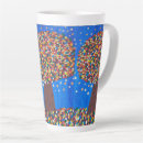 Recherche de arbre abstrait tasses Bleu