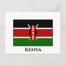 Recherche de drapeau du kenya cartes postales Kenyan