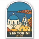 Recherche de santorin autocollants Destination