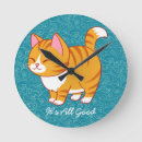 Recherche de chat heureux horloges Chaton