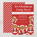 Recherche de père mignon noël invitations Rouge et blanc