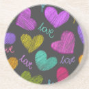 Recherche de griffe dessous de verres Coeur