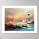 Recherche de phare posters Aquarelle