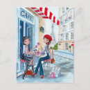 Recherche de bleu rouge cartes postales Pour elle