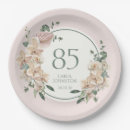 Recherche de fleurs tropicales assiettes en papier Pour elle
