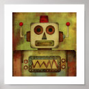 Recherche de robot mignon posters Rétro