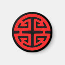 Recherche de symboles chinois magnets Chance