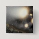 Recherche de astrophysique badges Concept