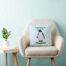 Recherche de pingouin drôle coussins Oiseau