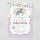 Recherche de pink unicorn invitations Arc en ciel
