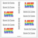 Recherche de love rainbow autocollants Coloré