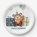 Recherche de anniversaire singe de assiettes en papier Animaux de zoo