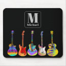Recherche de guitariste tapis souris Monogramme