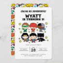 Recherche de justice invitations Super héros