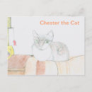 Recherche de dessin chat crayon cartes postales Mignon