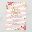 Recherche de pink gold floral baby shower invitations Pour elle