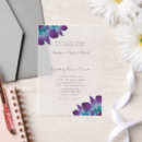 Recherche de paon bleu invitations Violet