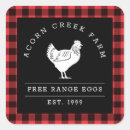 Recherche de poulet rouge autocollants Rustique