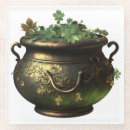 Recherche de shamrock dessous de verres Vert