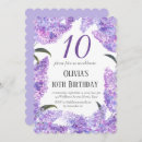 Recherche de de 10 ans anniversaire invitations Floral