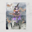 Recherche de magic cartes postales Sorcière