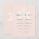 Recherche de blush pink bridal shower invitations Simple