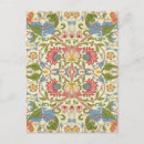 Recherche de motif floral cartes postales William morris