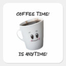 Recherche de café de matin autocollants Mignon