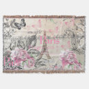 Recherche de rose floral blankets Typographie