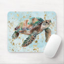 Recherche de tortue mer tapis souris Bleu