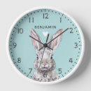Recherche de lapin mignon horloges Nom