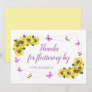 Recherche de pink butterfly remerciements cartes Baby
