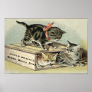 Recherche de chaton adorable posters Vintage