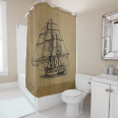 Recherche de toile jute rideaux douche Bateau