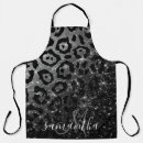 Recherche de empreinte de léopard noir tabliers Tendance
