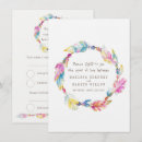 Recherche de tribal 11x16 invitations Plumes