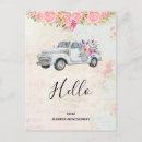 Recherche de vintage camion cartes postales Aquarelle