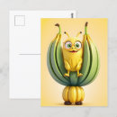 Recherche de banane drôle cartes postales Dessin