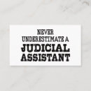 Recherche de assistant juridique cartes visite Juge