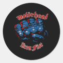 Recherche de crâne punk rock autocollants Roche et rouleau