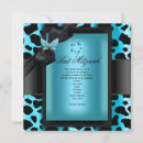 Recherche de bleu turquoise bar bat mitzvah invitations Noir