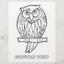 Recherche de dessin de hibou puzzles Yeux