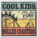 Recherche de montagnes russes autocollants Parc d'attractions