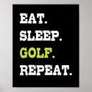 Recherche de trou de golf posters Golfeurs