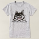 Recherche de crazy cat lady tshirts Félin