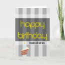 Recherche de jaune et gris anniversaire cartes Pour tous