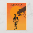 Recherche de zebre cartes postales Africain