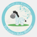 Recherche de zèbre bleu autocollants Baby