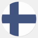 Recherche de drapeau finlandais autocollants Pays