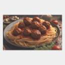 Recherche de nourriture italienne autocollants Boulettes de viande